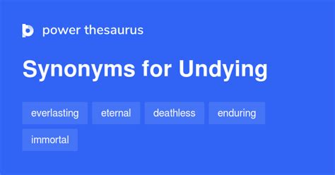 undying synonym